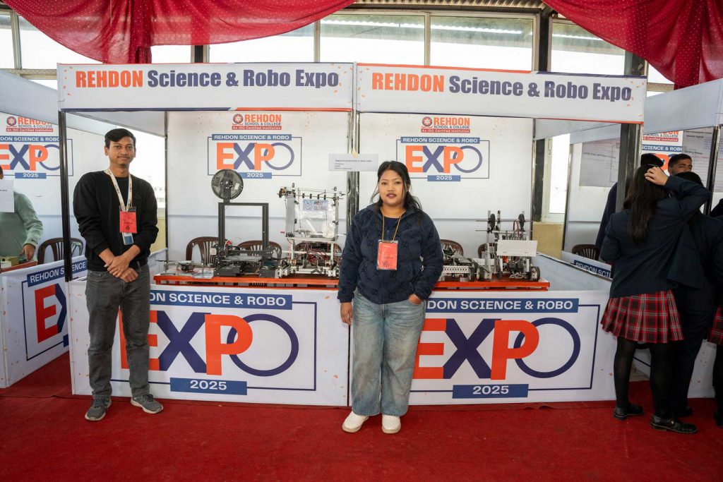 REHDON College and School Students during Science and Robo Expo