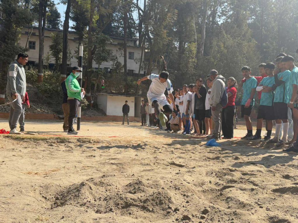 Long Jump during Sports Week at REHDON College