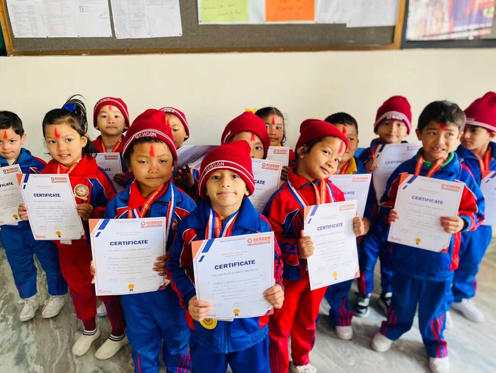 REHDON Montessori Kids Celebrating Prize Distribution